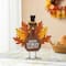 Glitzhome® 12.25" Thanksgiving Wood & Metal Turkey Table Décor